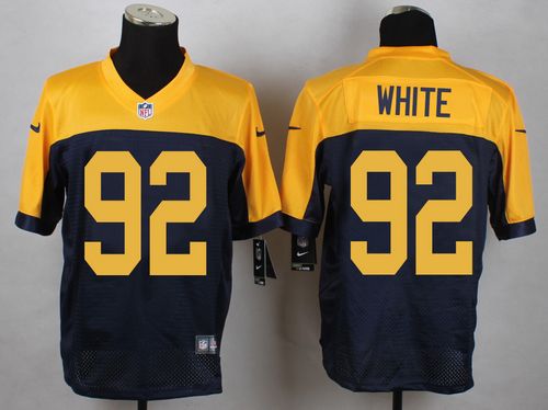 Nike Packers #92 Reggie White Navy Blue Alternate Men's Stitched NFL New Elite Jersey - Click Image to Close